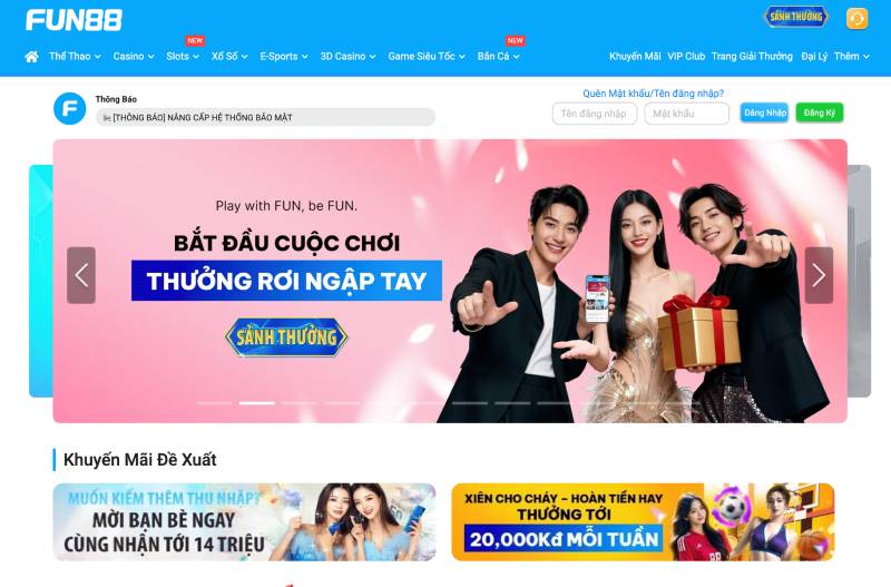 Trải nghiệm của người dùng khi tham gia Fun88
